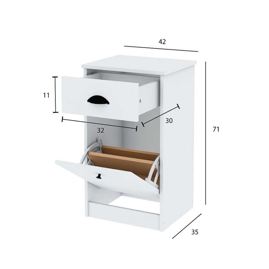 Mesa De Luz Con Botinero Mlb Centroestant | El mundo del mueble New