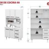 Aparador De Cocina 90 Cm Mosconi | El mundo del mueble New